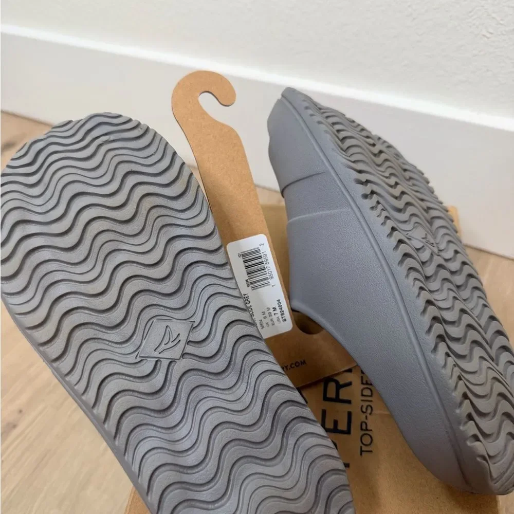 NIB ✨ Sperry Gray Comfort Slide Sandals | Lightweight EVA Pool Slides | Unisex